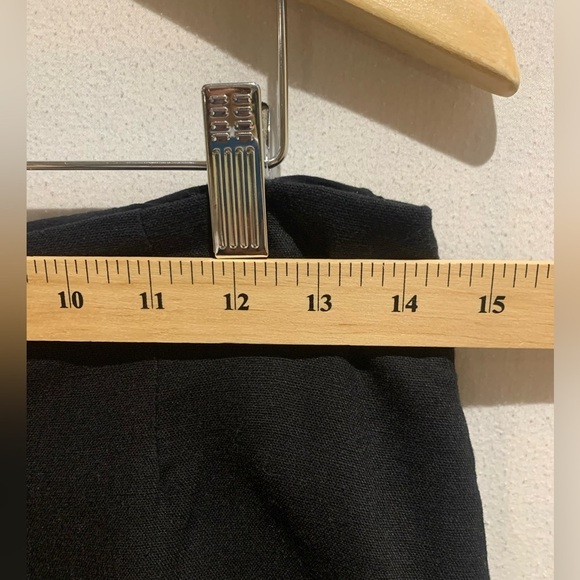 Lush Ladies Black Linen Blend Wide Leg Button Up Side Pockets Pants size Small - Picture 6 of 11